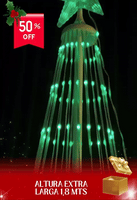 IMPORTADO: Arbol de Luces Inteligente🎄 SMART XXL✨ ( 1,80 mts INCLUYE: Estrella + Luces IA + Base)
