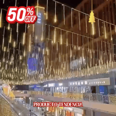 Guirnalda 262 Luces Digitales Navideñas 🎄 LEDICEMax* 🎇 (Efecto meteoro 3 metros)
