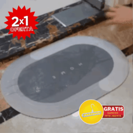 Tapete importado ultra absorbente ⚡️MEGA PRO🤩 (Paga 1 Lleva 2 + OBSEQUIO “Gancho multiorganizador”)
