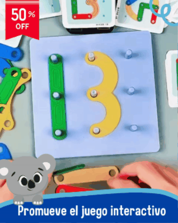 Juego Didáctico de Letras y Números 🧩ABC Build&Learn🎯 (Aprende, construye y crea mientras juega)