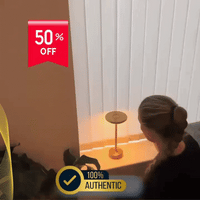 Lámpara Metálica Europea  💫  Luxur Max  ✨( Táctil, inalámbrica, 3 tonos luz)