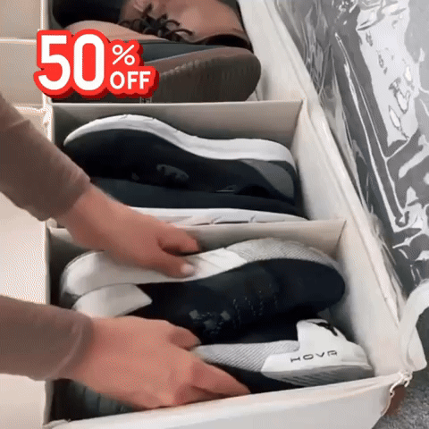 Organizador de Zapatos bajo cama 🥾 MAGIC Pro 🛏  (12 modulos organizadores)