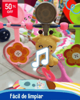 Mecedora 3en1 con vibración y sonido 👶🏻 Fish Pric®  ✨ (GRATIS: Mobile entretenimiento )
