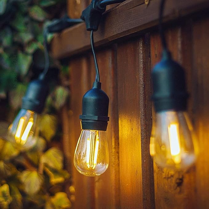 Guirnalda Luces Exterior ✨ Luxur MAX💡 ( 15 metros con Sistema de ahorro de Luz )