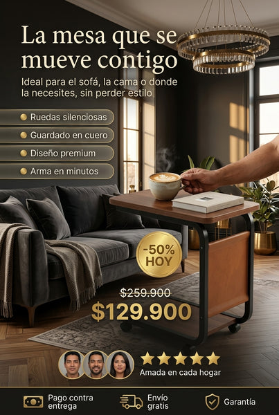 Mesa Auxiliar con Ruedas Luxury Multi