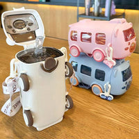Termo para niños🥤 AQUA BUS 🚌 (Fomenta el consumo de agua)