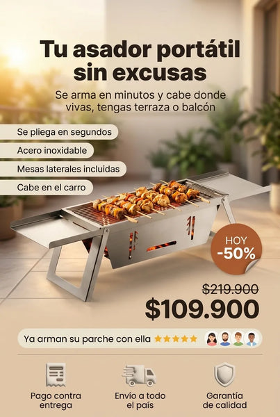 Parrilla Asador Plegable MR.BOX