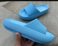 Pantuflas ultra cómodas 👣"PREMIUM MAX" ✨ Azul Claro