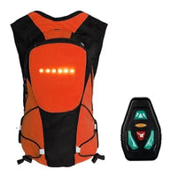 Maleta reflectiva Led  🎒"Direccionales ALFAMAX"🚲  (Naranja)