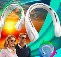 Ventilador de cuello🌞 LUXURYAIR®🤩 (Tipo audífono 3 VELOCIDADES)