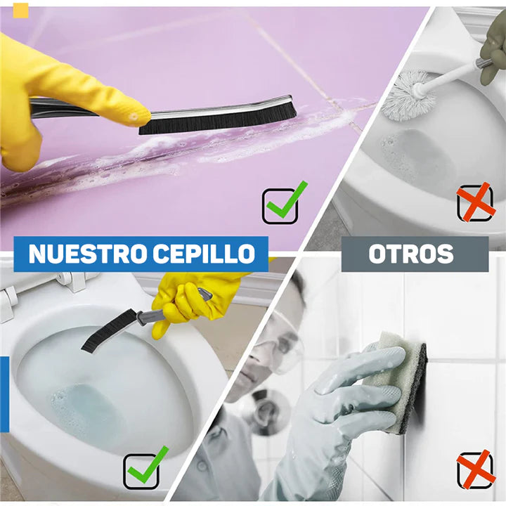 Set x2 Cepillos importados para juntas y azulejos 💥 ULTRA ACCESS 💦 (Delgado para fácil acceso a zonas difíciles)