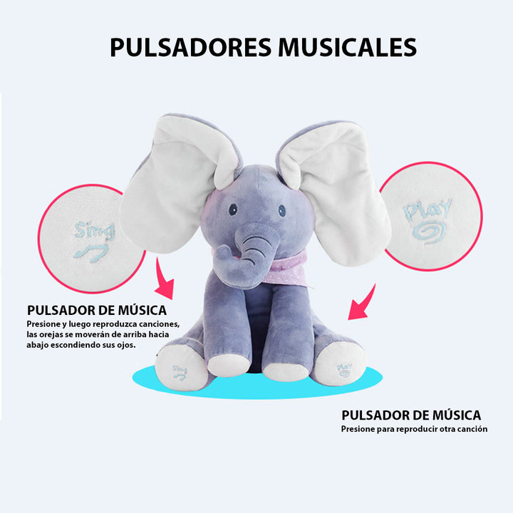 🎄 Elefante con movimientos Interactivos🐘 MUSICRELAX 🎼 (Extra suave y estimulante) 🎁