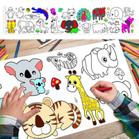 Rollo Extralargo de Papel para Colorear 🎨 ARTMAGIC ® 👦🏻👧🏼 (Diseños Educativos)  