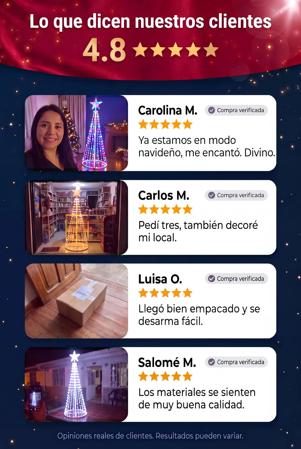 Testimonios de clientes del árbol SMART XXL