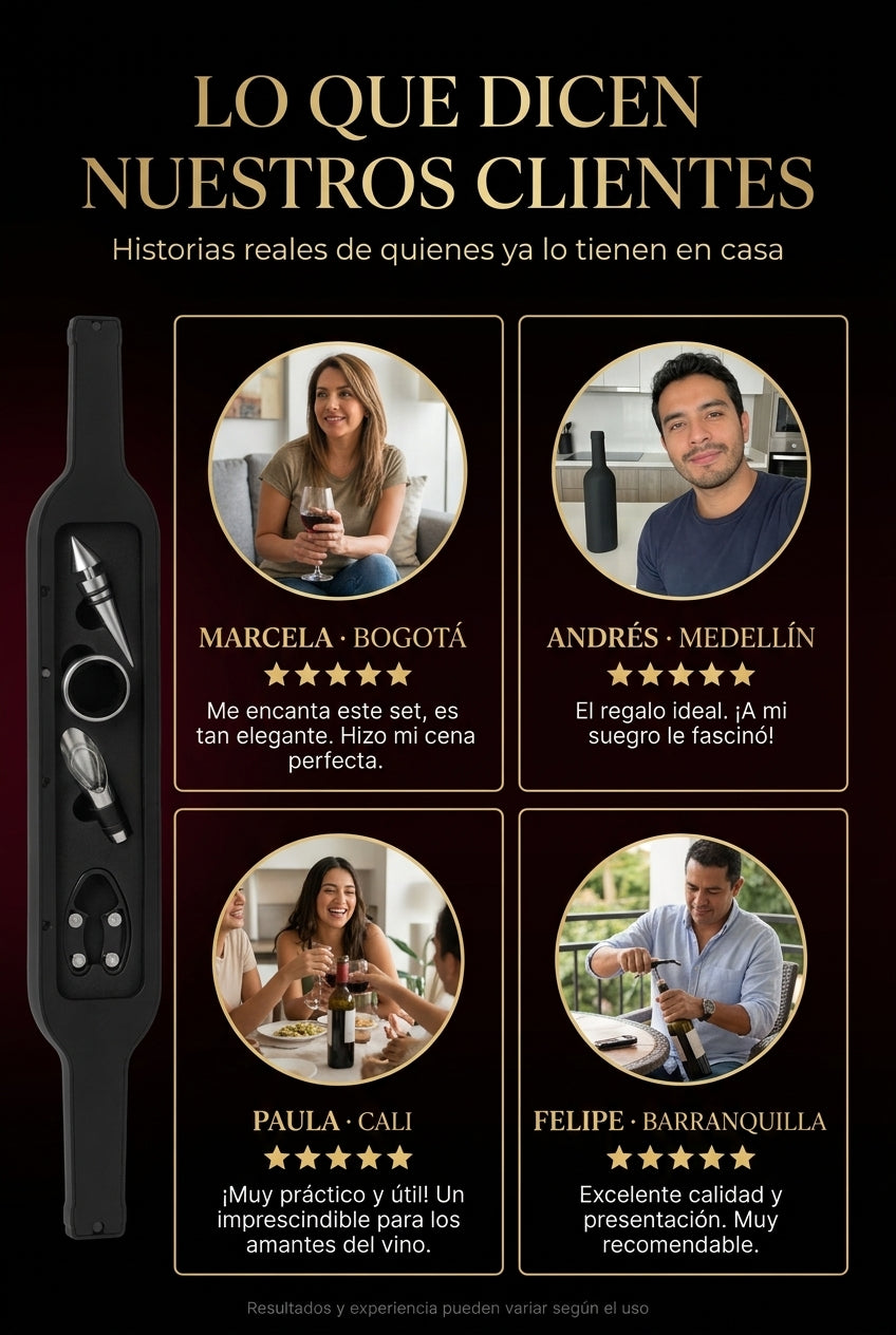 Lo que dicen nuestros clientes sobre el estuche de vino