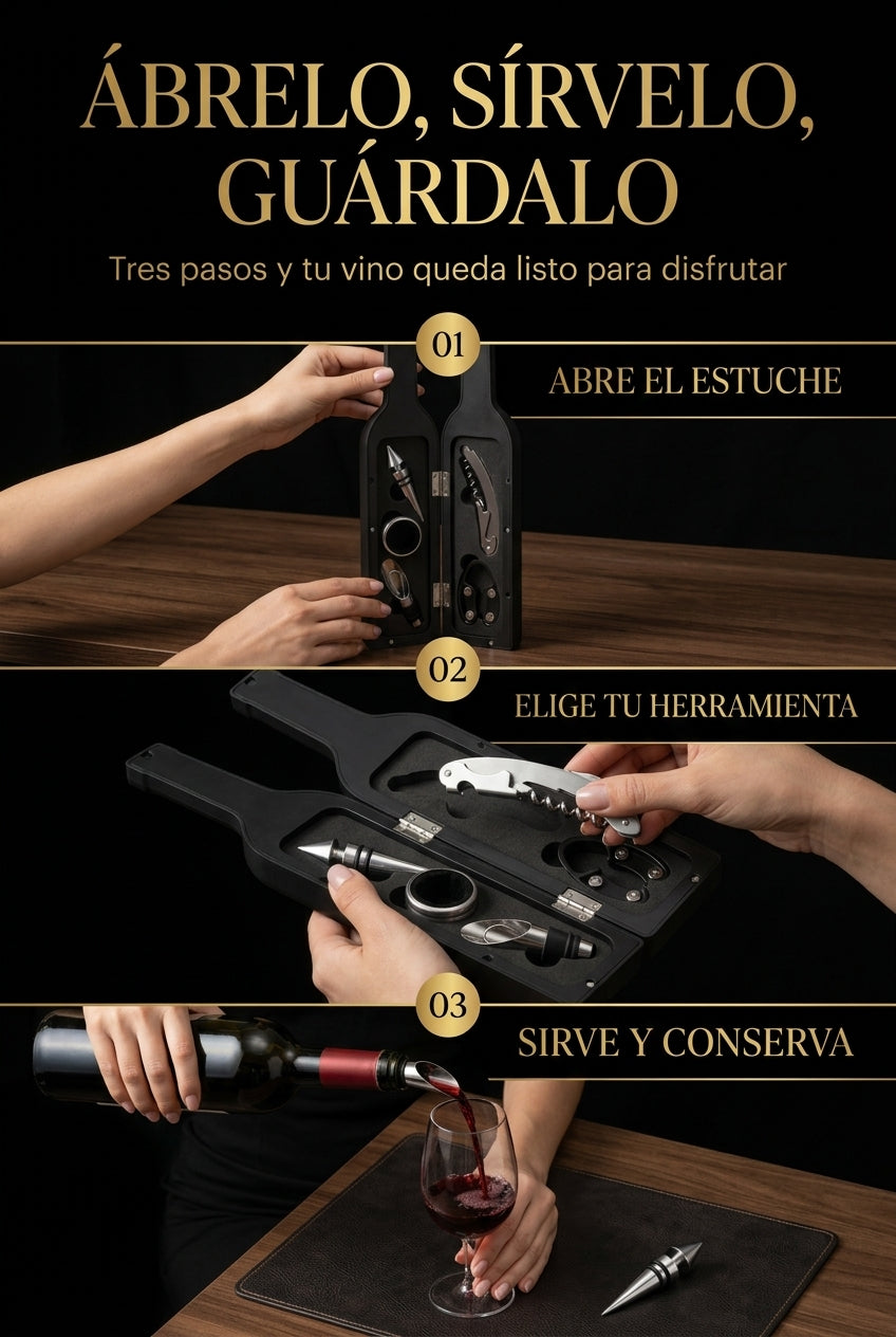 Ábrelo, sírvelo, guárdalo — tres pasos para disfrutar tu vino