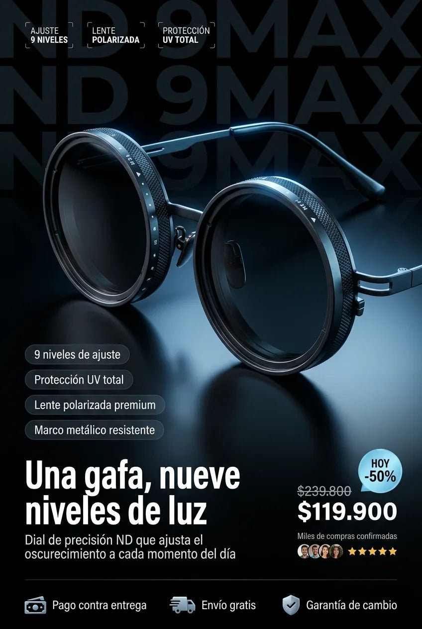 Gafas de Sol Polarizadas ND 9Max, oferta 50% off
