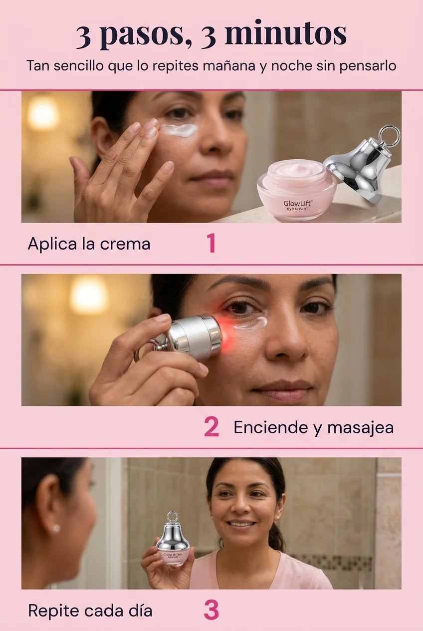 Cómo usar GlowLift™ en 3 pasos