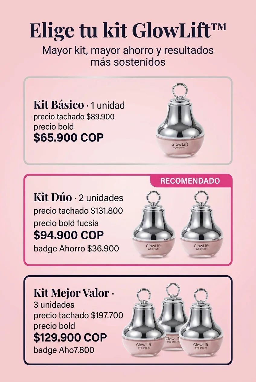 Kits GlowLift™ — elige tu pack