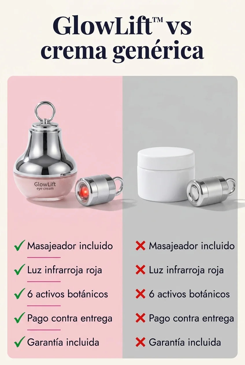 GlowLift™ vs crema genérica