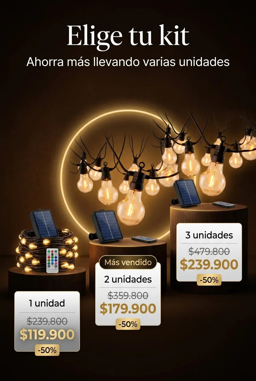 Elige 1, 2 o 3 unidades con 50% de descuento