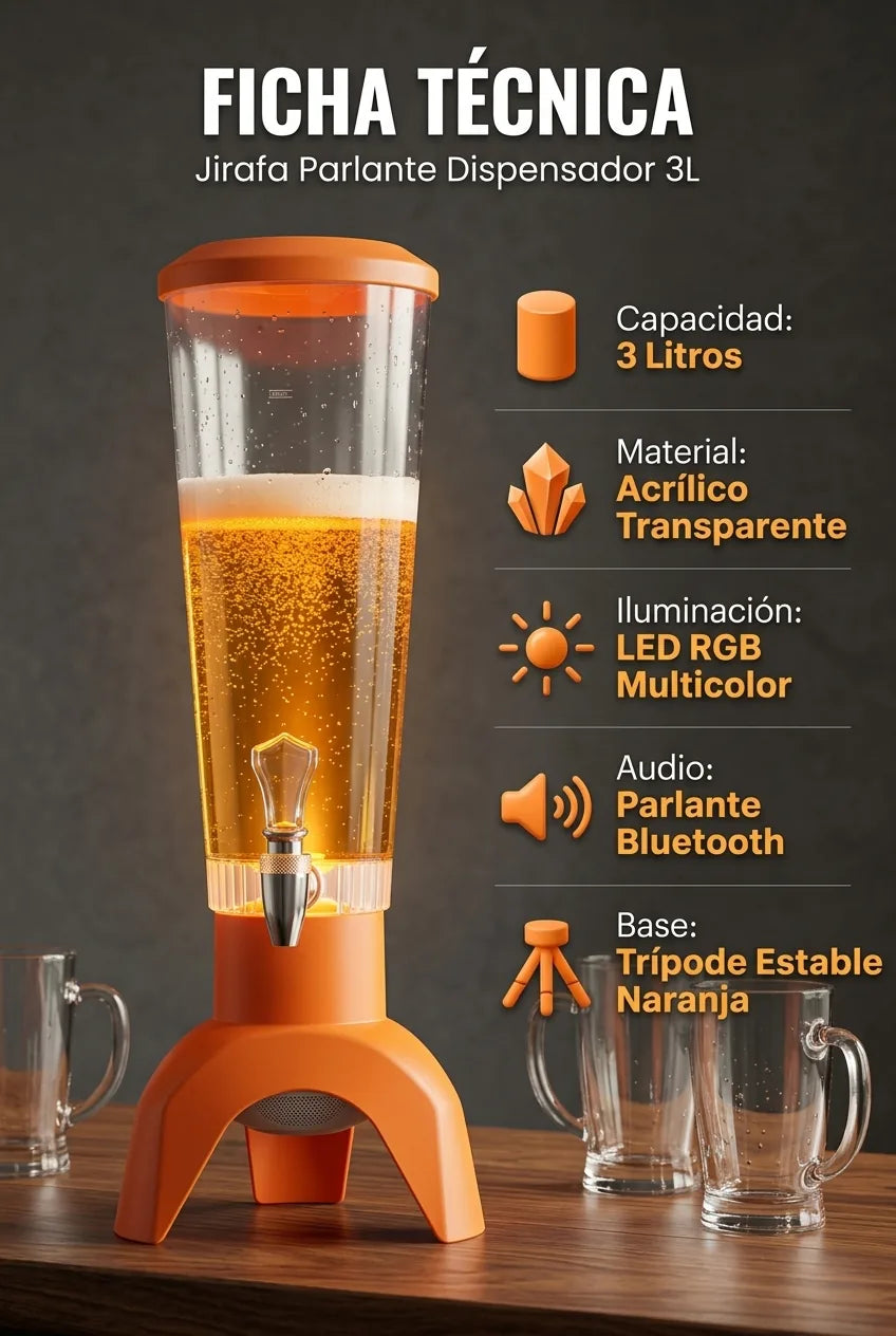 Ficha tecnica — Jirafa Parlante Dispensador 3L
