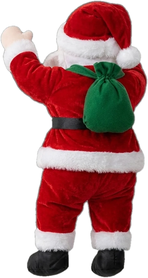 Papá Noel escalando