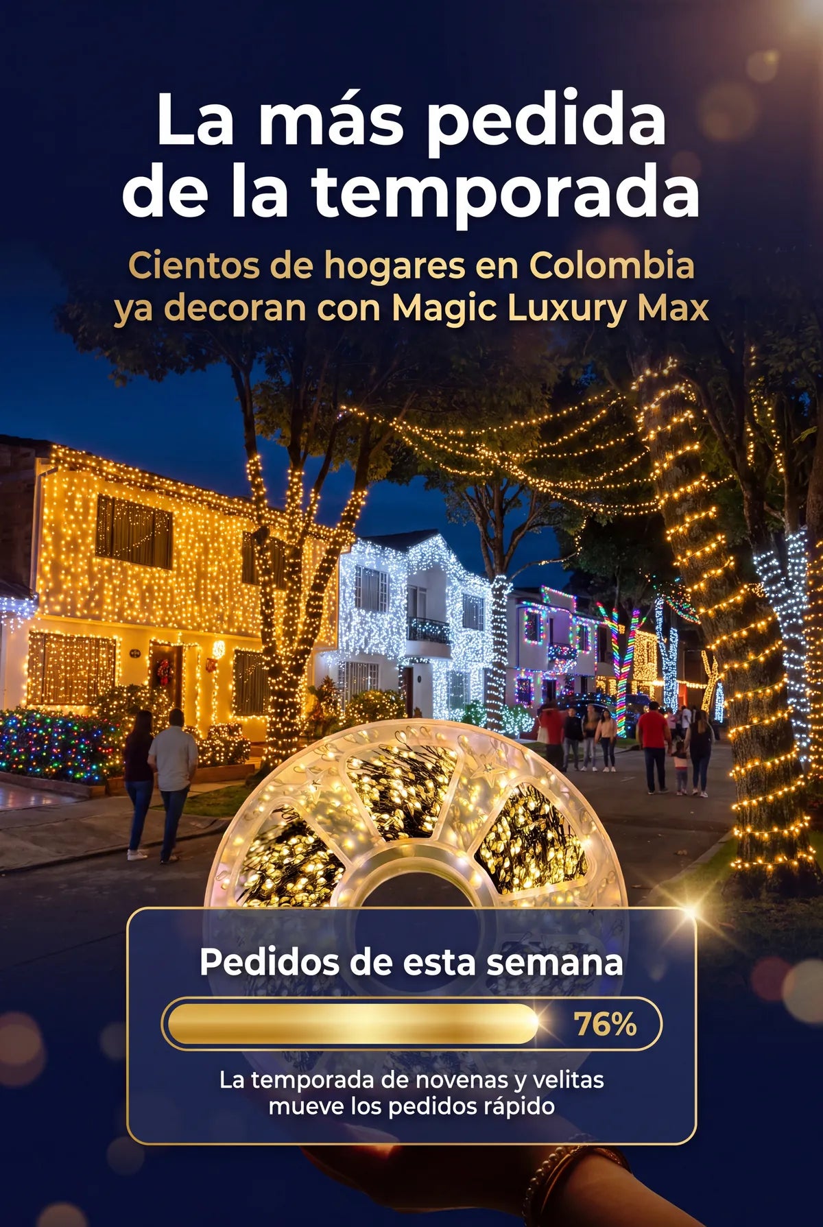 Las luces más pedidas de la temporada navideña