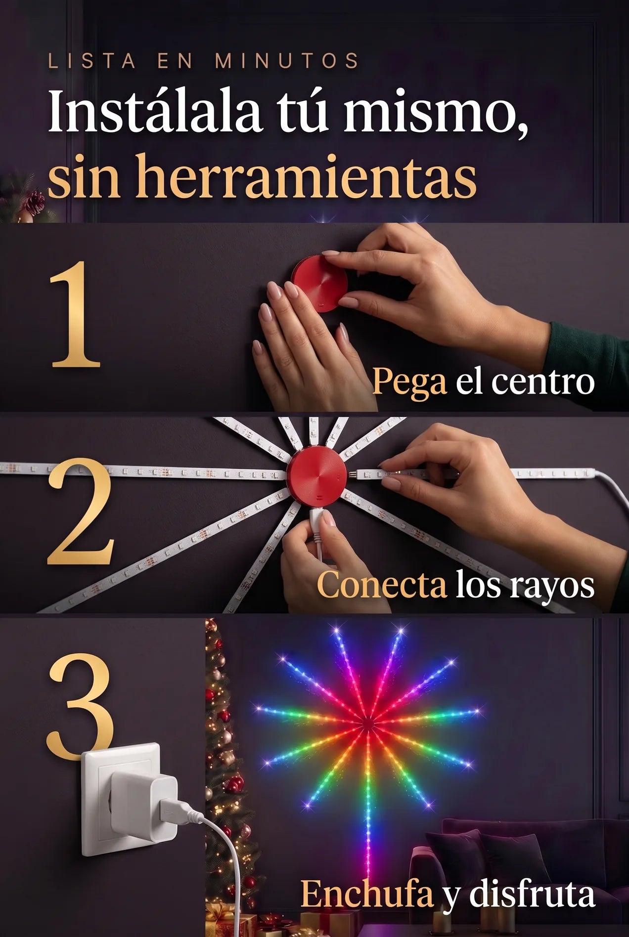 Instálala tú mismo en 3 pasos, sin herramientas