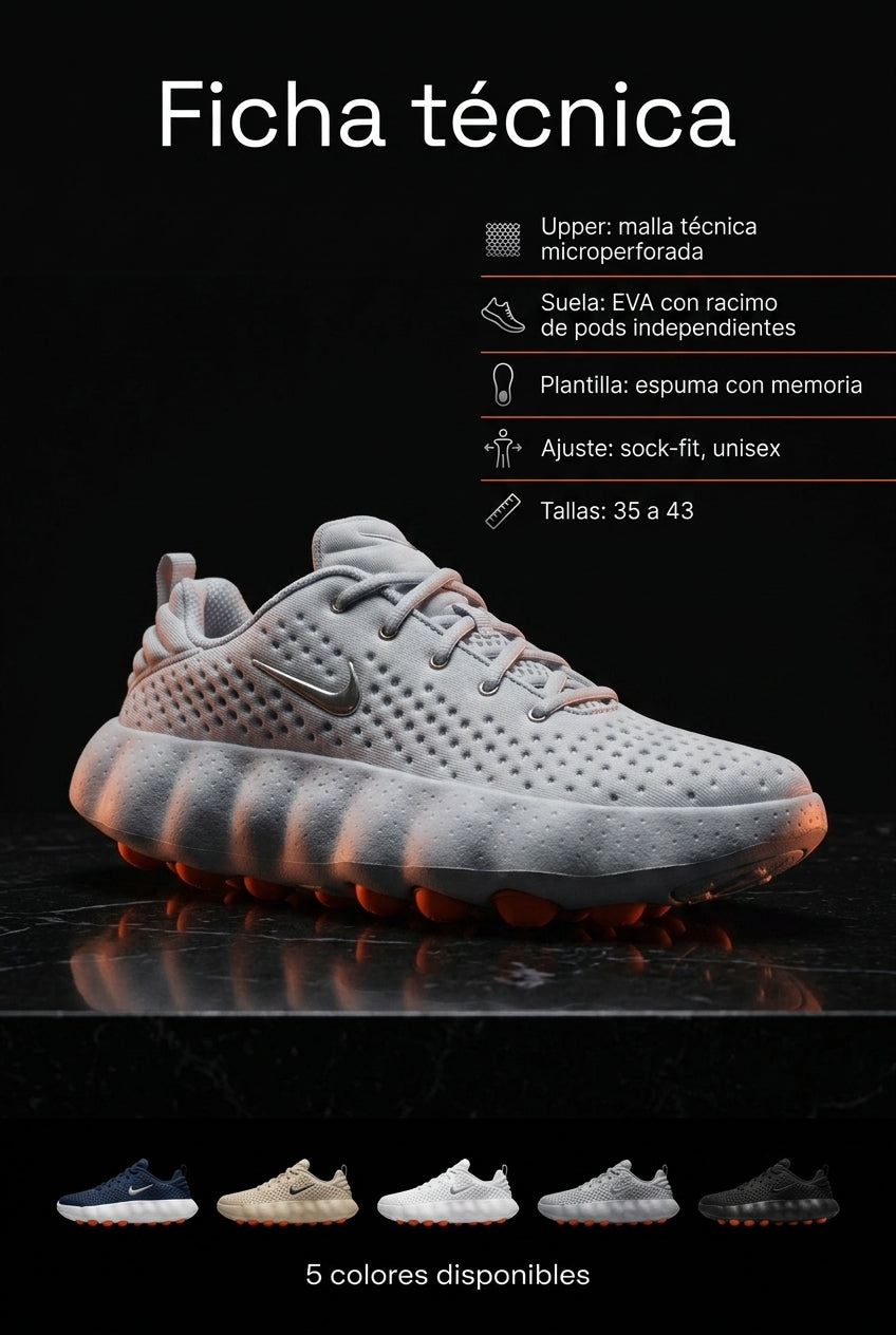 Ficha técnica NIKE MIND 002, 5 colores disponibles