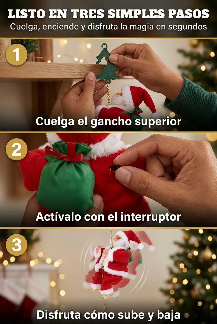 Cómo usar el Papá Noel escalador
