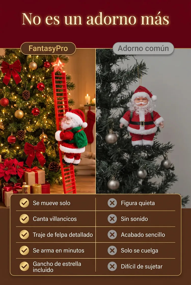 FantasyPro vs adorno común: se mueve solo, canta villancicos, traje de felpa