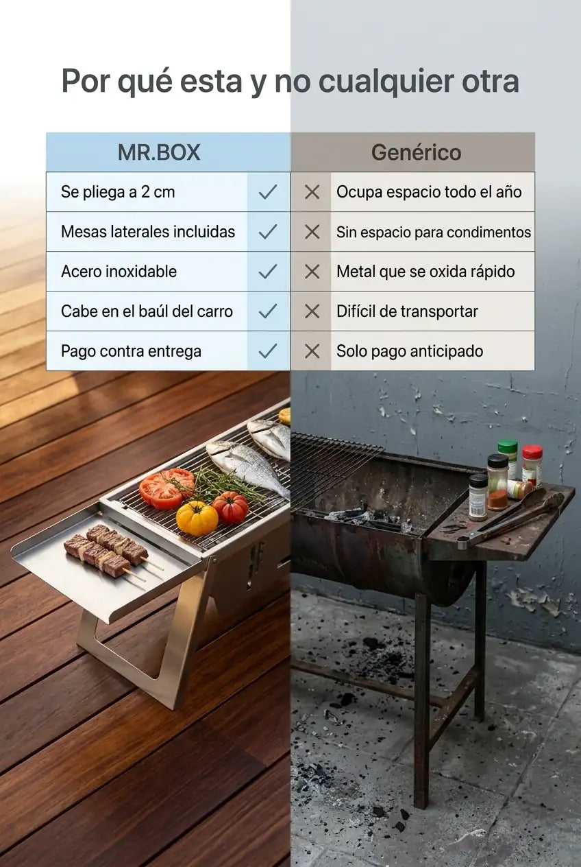 Por qué esta parrilla y no una genérica