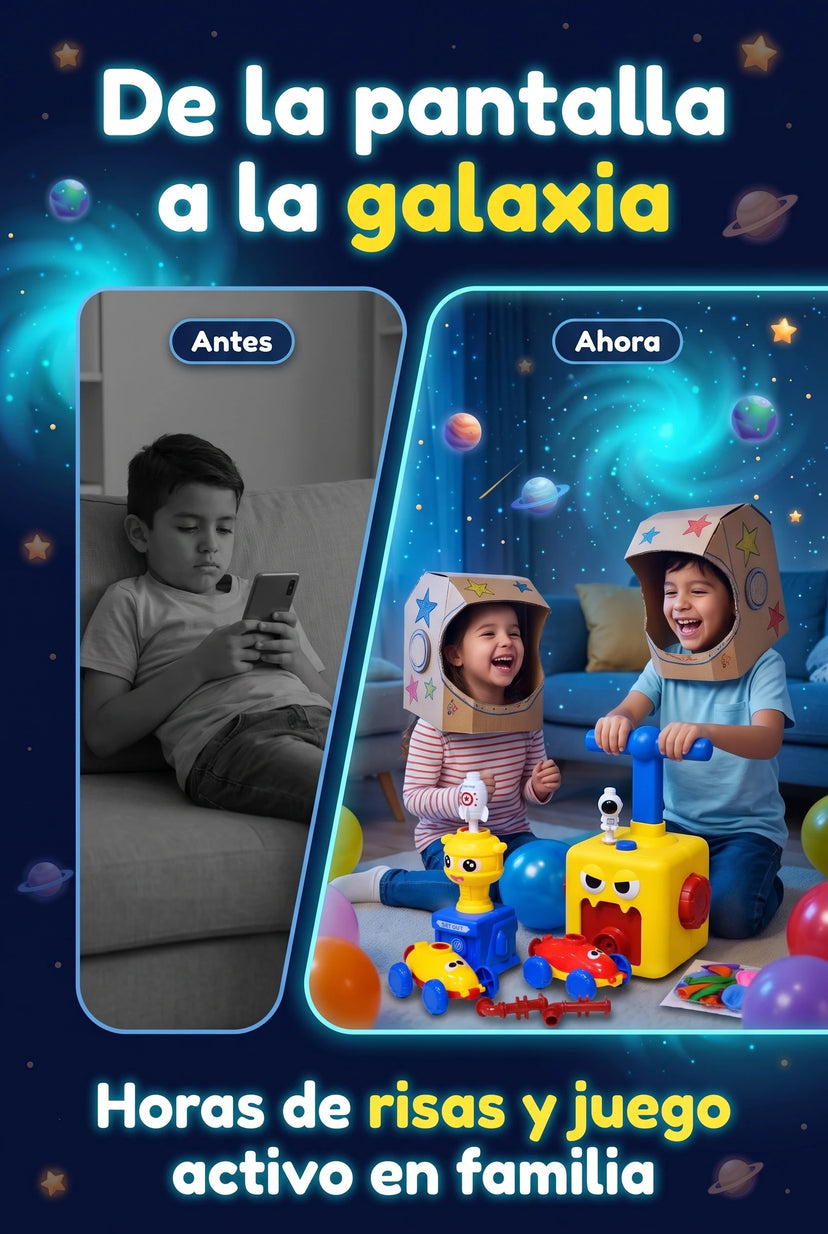 De la pantalla a la galaxia: niños jugando en familia con el Power Balloon