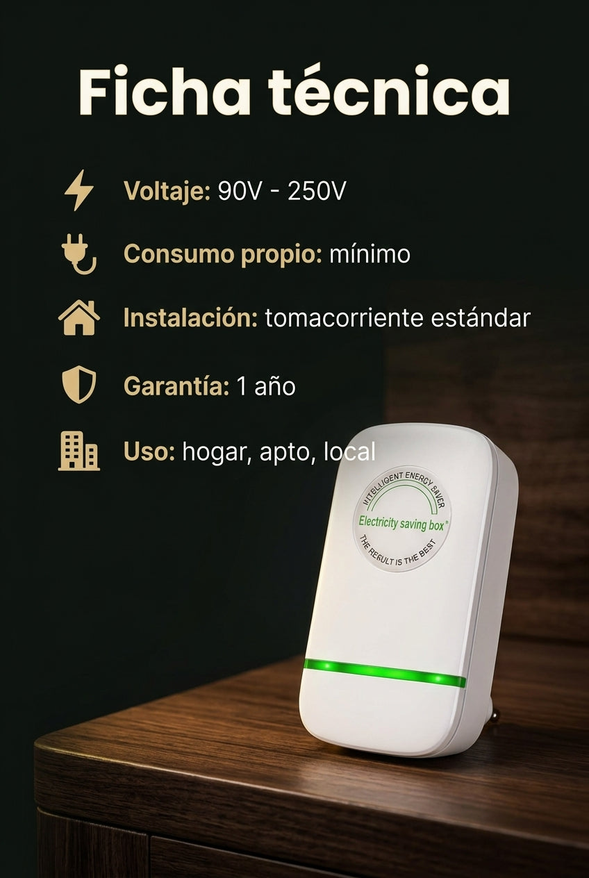 Ficha técnica del ahorrador de energía REDUX MAX