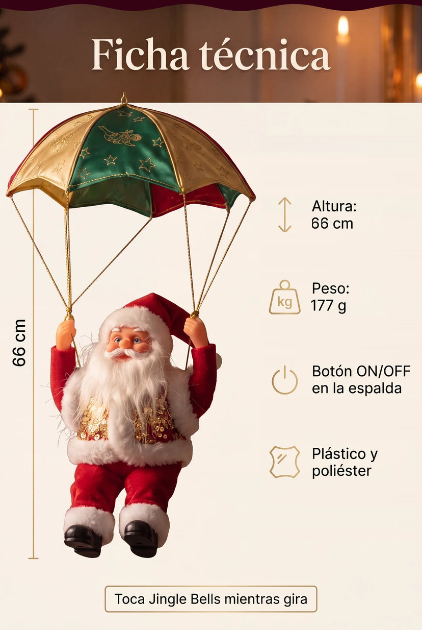 Ficha técnica: 56 cm, 177 g, 2 pilas AA no incluidas, botón ON/OFF