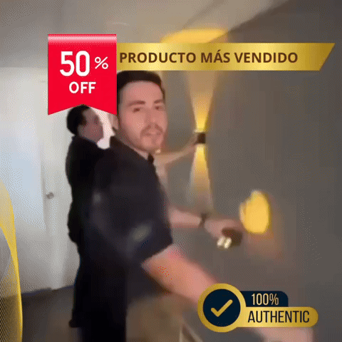 Lámpara de Pared Solar en acción