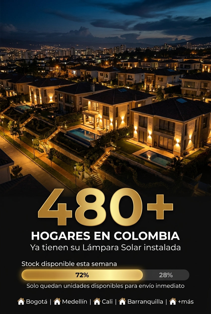 Más de 480 hogares colombianos ya tienen su lámpara solar instalada