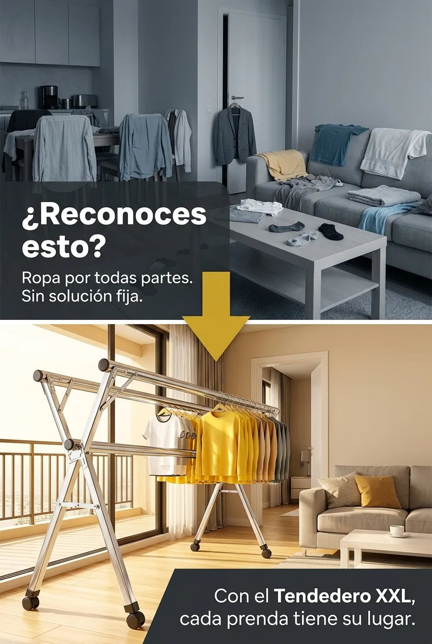 Antes y después — el orden que tu apartamento merece