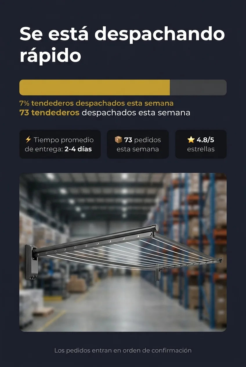 Alta rotación — 73 tendederos despachados esta semana