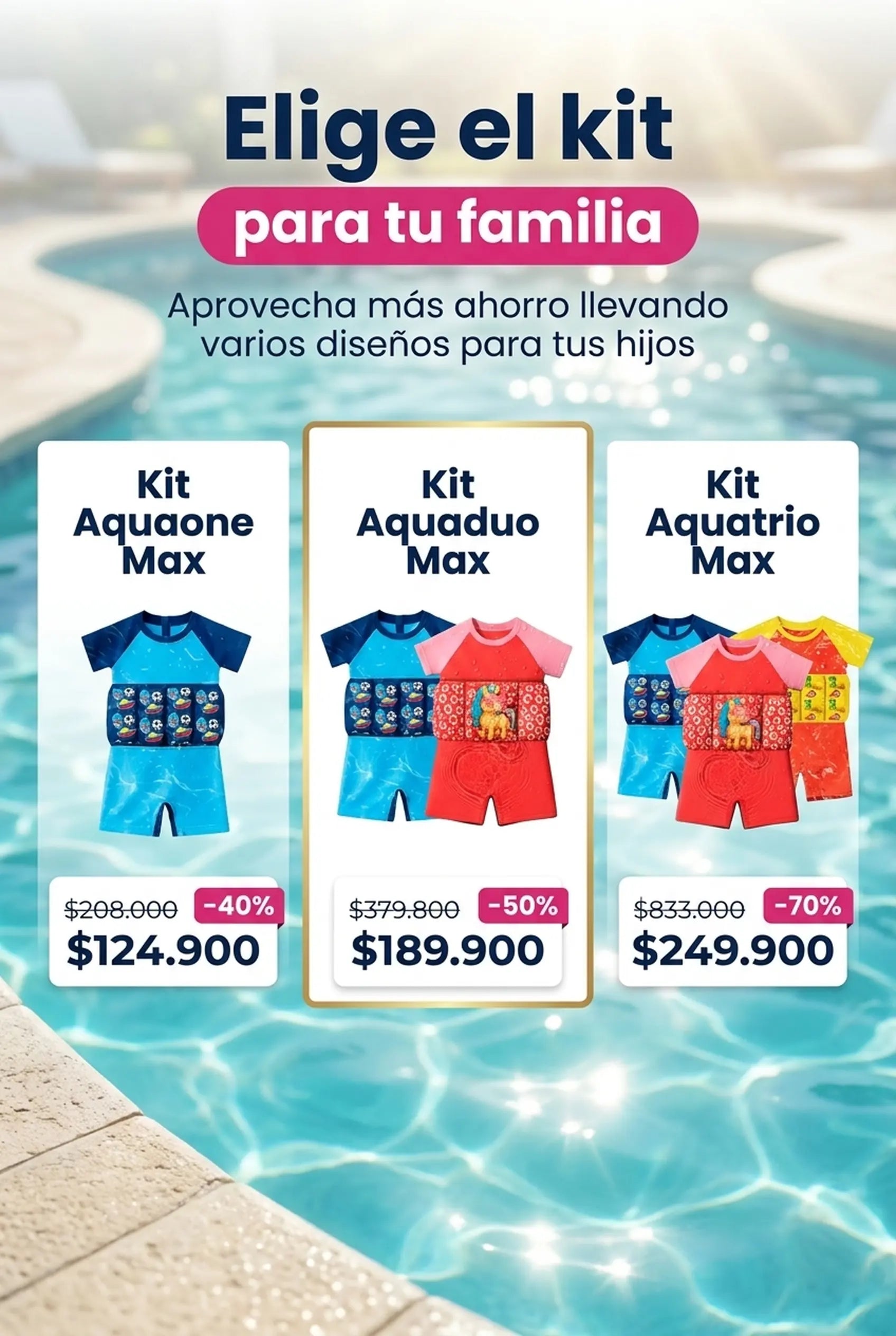 Kits y precios del traje de baño flotador infantil